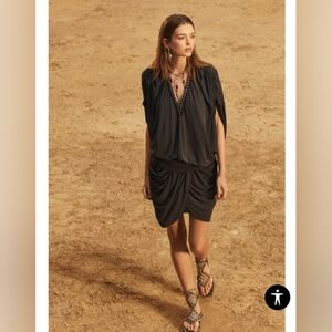 Zara charcoal Midi Dress